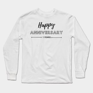 Happy Anniversary | 1 Year Long Sleeve T-Shirt